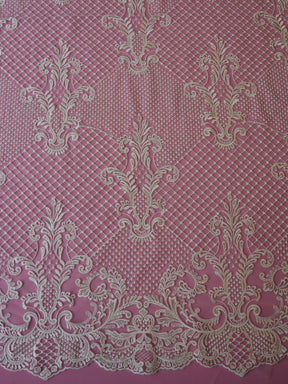 Dentelle Brodée Ivoire - Bégonia