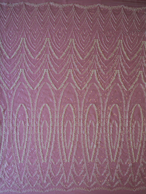 Dentelle Brodée Ivoire - Gardénia