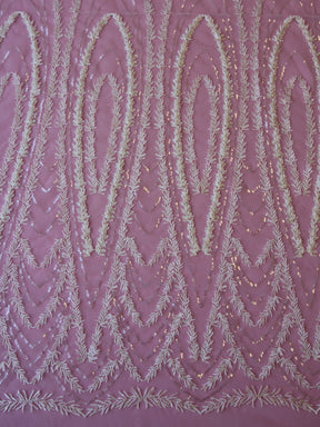 Dentelle Brodée Ivoire - Gardénia