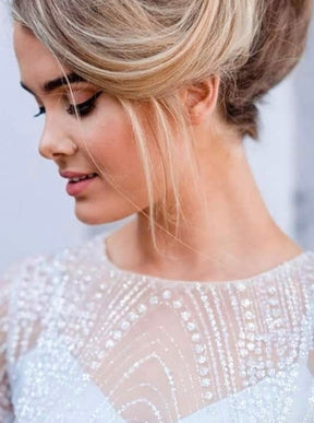 Dentelle pailletée ivoire - Nirvana