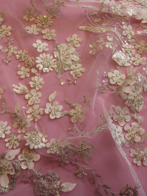 Dentelle Perlée Ivoire - Haldis