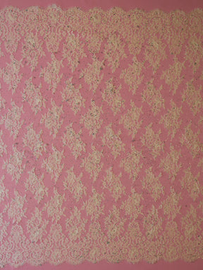 Dentelle Chantilly Ivoire & Argent - Natasha
