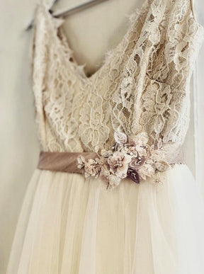 Dentelle Chantilly Ivoire - Amy