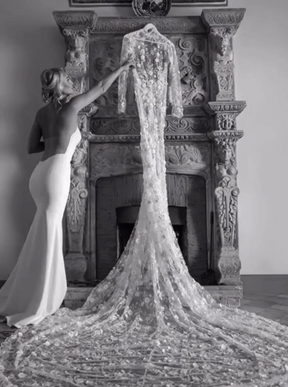 Dentelle Fleur Perlée Ivoire – Jacqueline