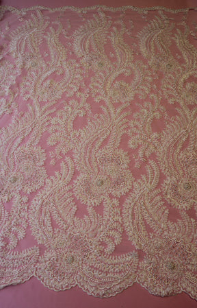 Dentelle Fleur Perlée Ivoire - Joy