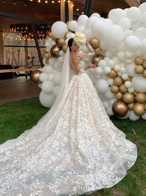 Dentelle Treillis Brodée Ivoire - Kiri