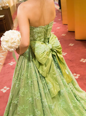 Dentelle verte tropicale - Jessica