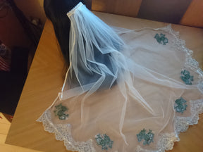 Dentelle vert olive - Maria.
