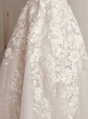Dentelle Perlée Ivoire - Mariella