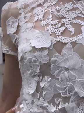 Dentelle 3D Ivoire - Meghan