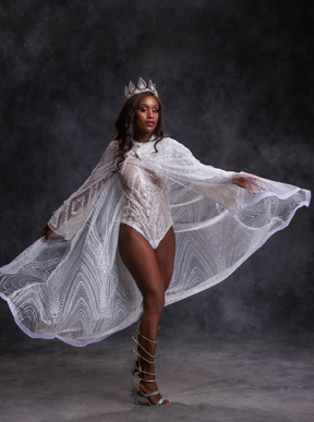 Dentelle pailletée ivoire - Nirvana
