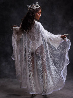 Dentelle pailletée ivoire - Nirvana