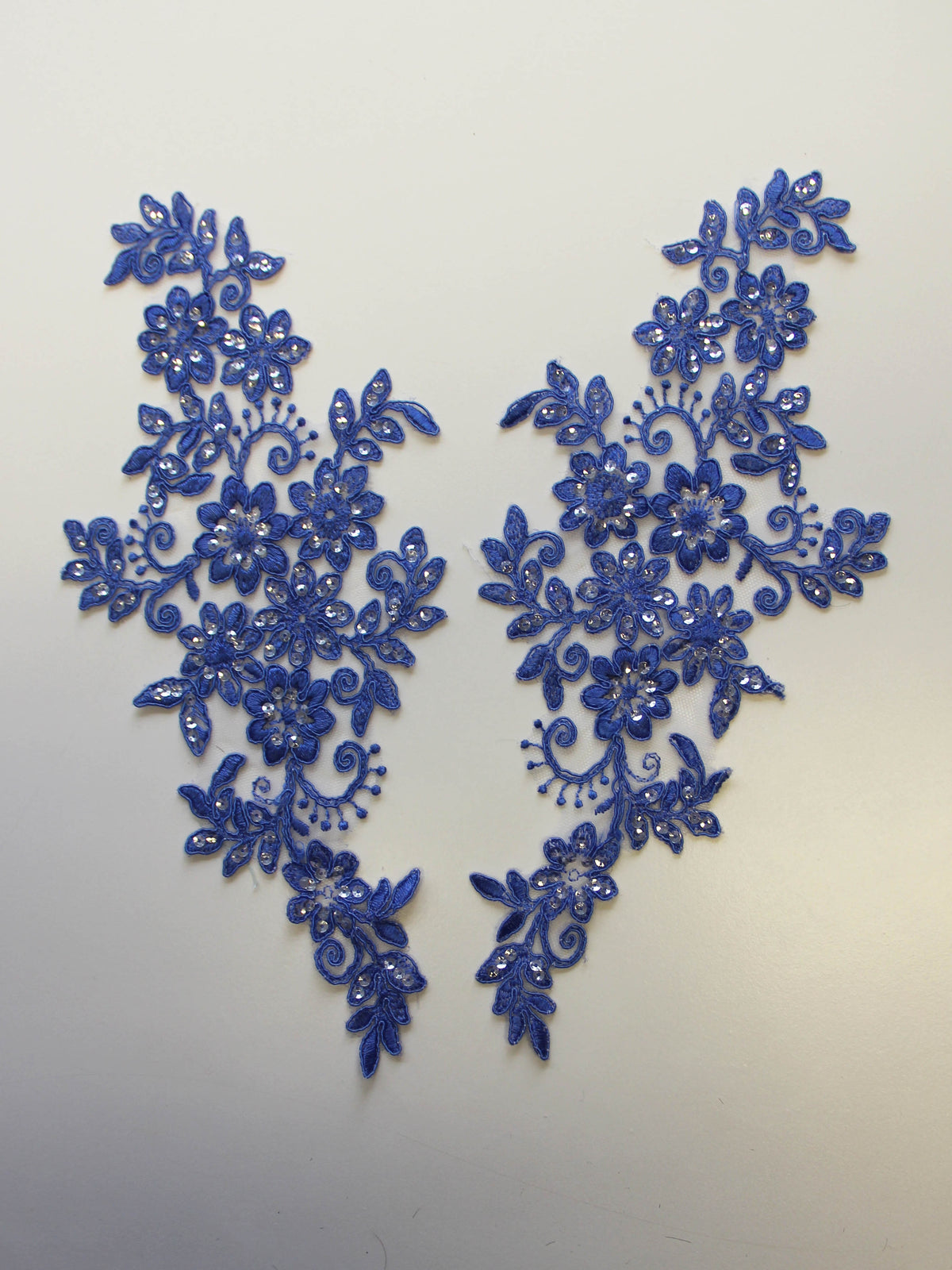 Appliques en dentelle bleu ocean - Erica.