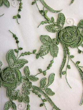 Dentelle vert olive - Maria.