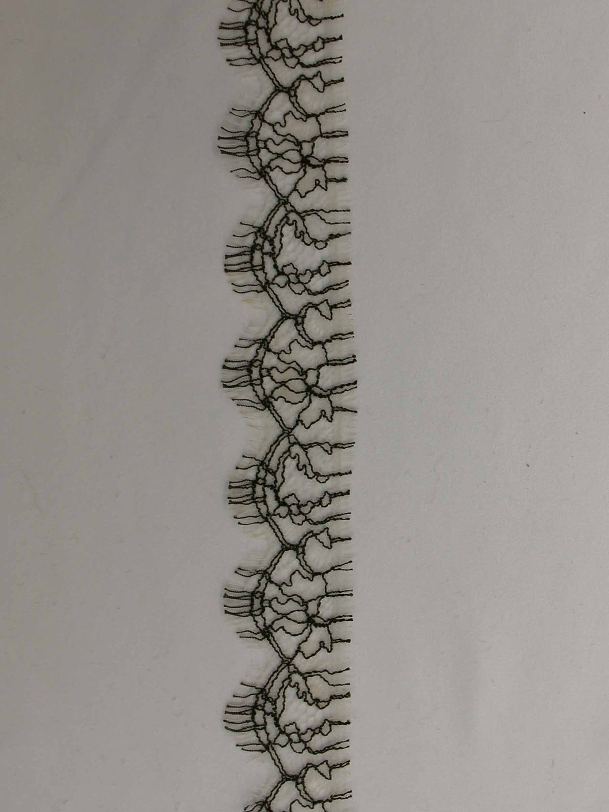 Bordure en dentelle verte olive - Anna