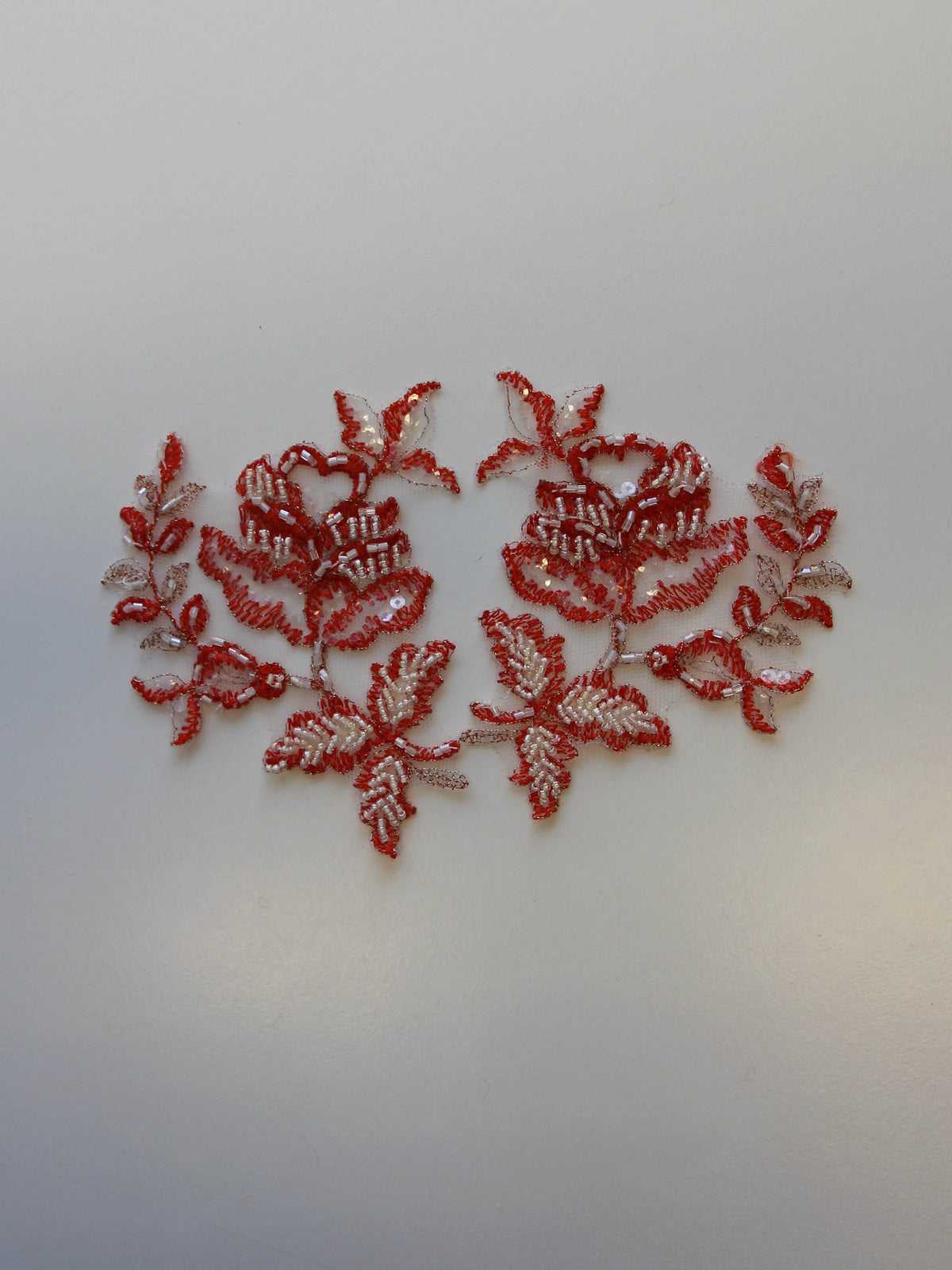 Appliques en dentelle orange - Chloe.