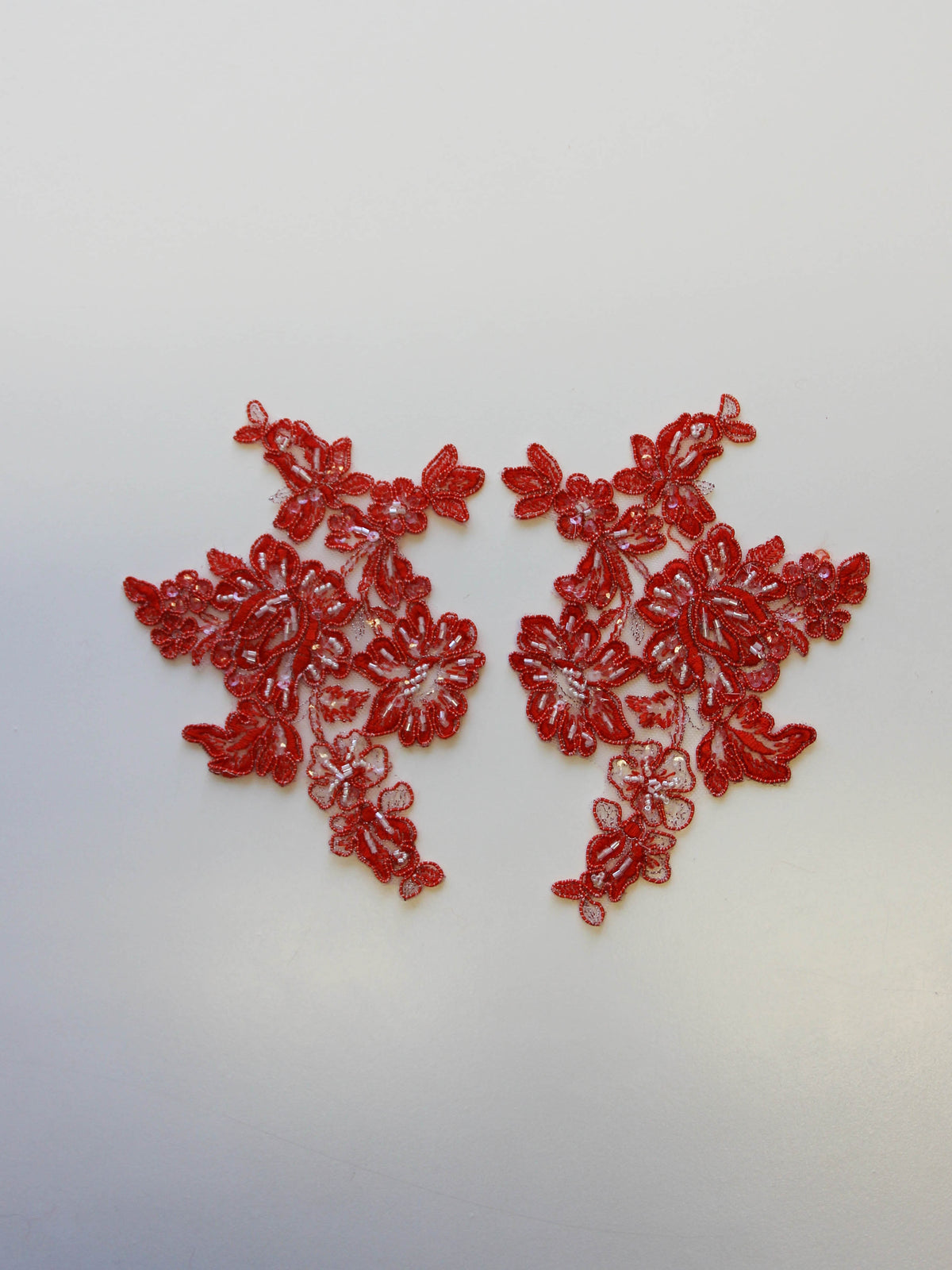 Appliques en dentelle orange – Victoria (Large).
