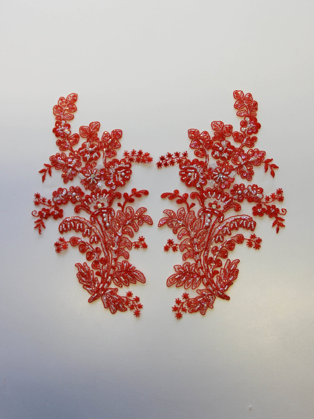 Appliques en dentelle orange – Mona.