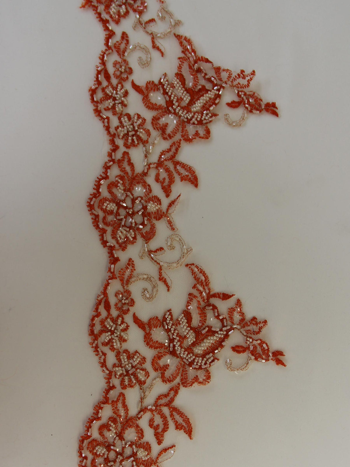 Bordure de dentelle orange fraîche - Chloe