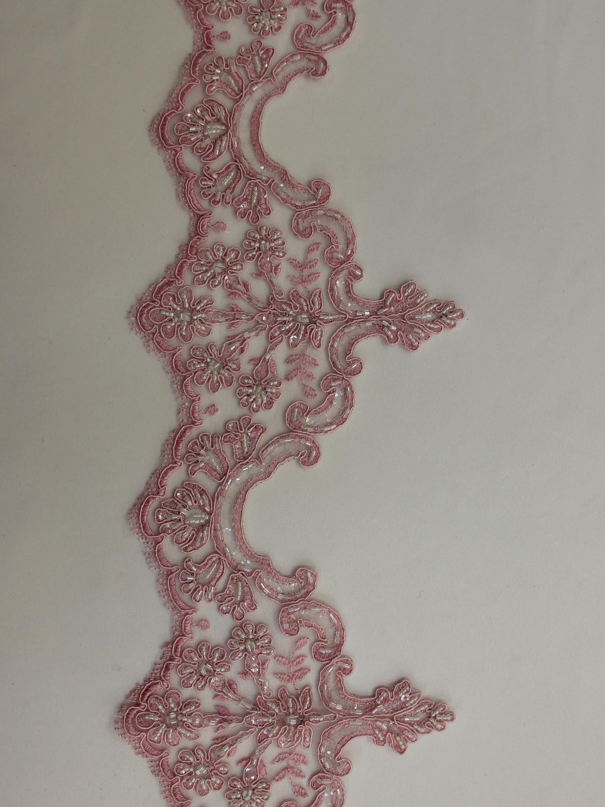 Bordure de dentelle rose Peony - Sophia