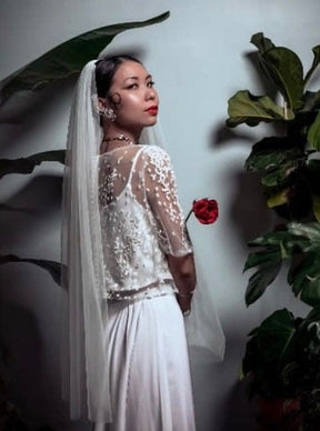 Dentelle Brodée Ivoire - Gabby