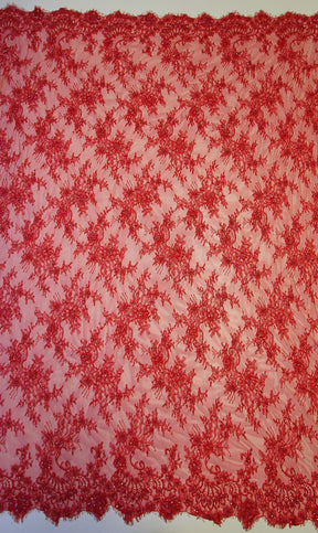 Dentelle perlée rouge - O'Hara