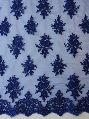 Dentelle Cordonnée Bleu Royal - Janis