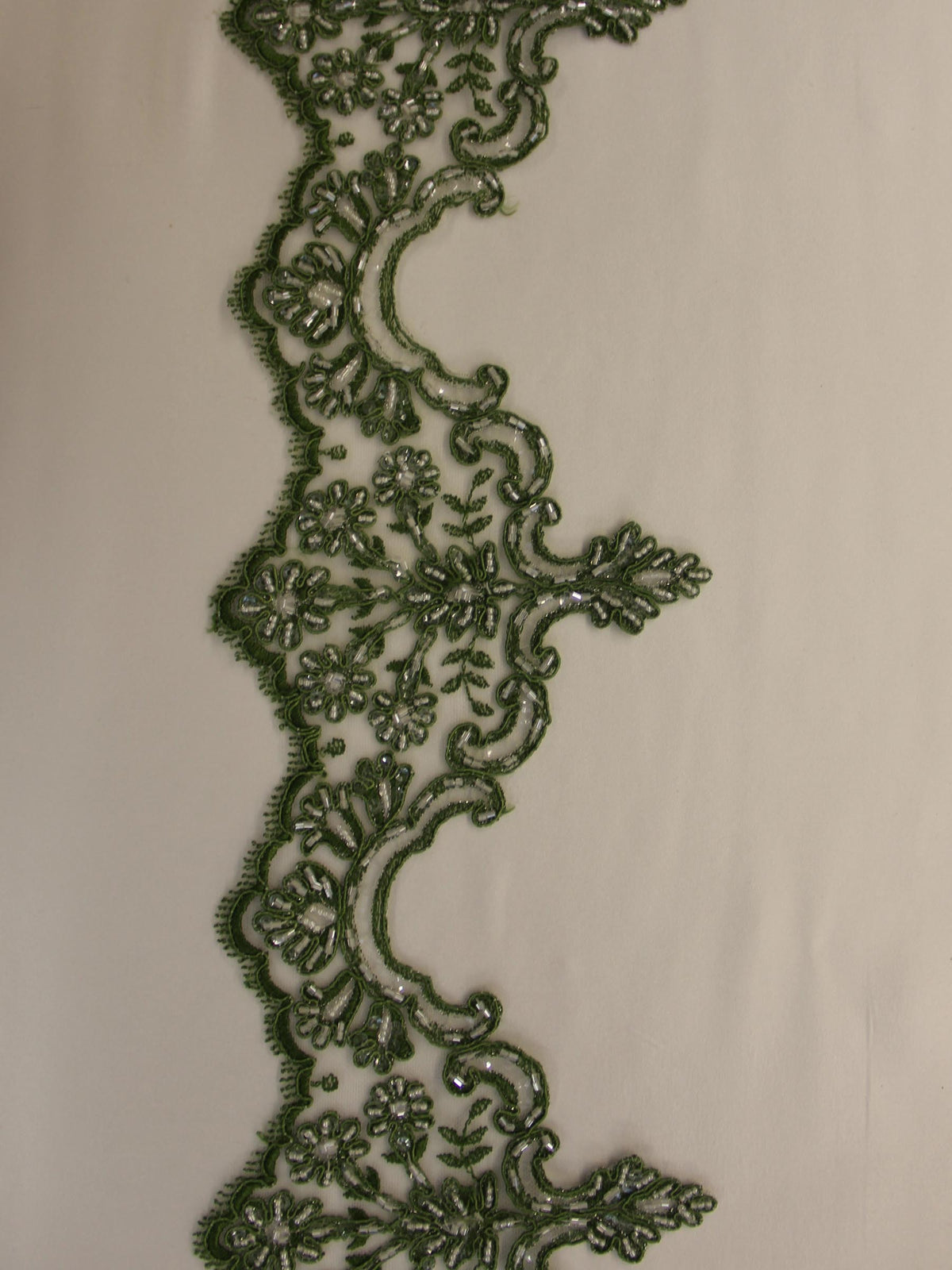 Bordure en dentelle vert émeraude - Sophia