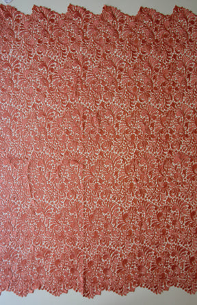 Dentelle Guipure Rose Saumon - Theresa