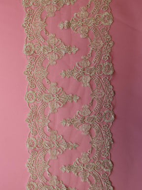 Bordure en dentelle argentée - Empire