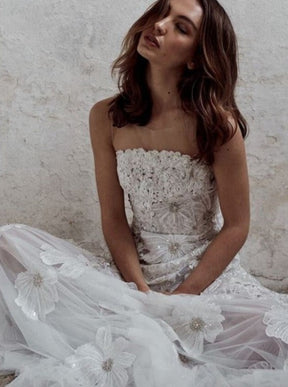 Dentelle Brodée Ivoire - Liezel
