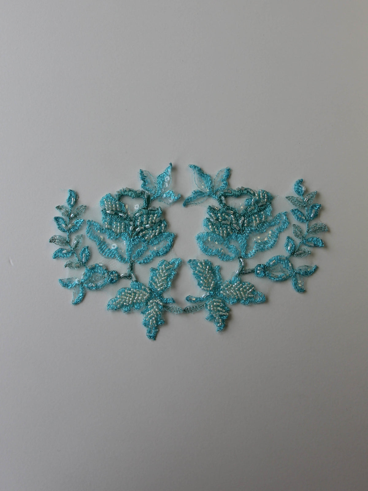 Appliques en dentelle turquoise - Chloe.