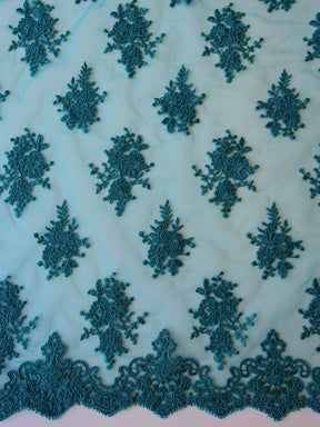 Dentelle torsadée bleu sarcelle - Janis