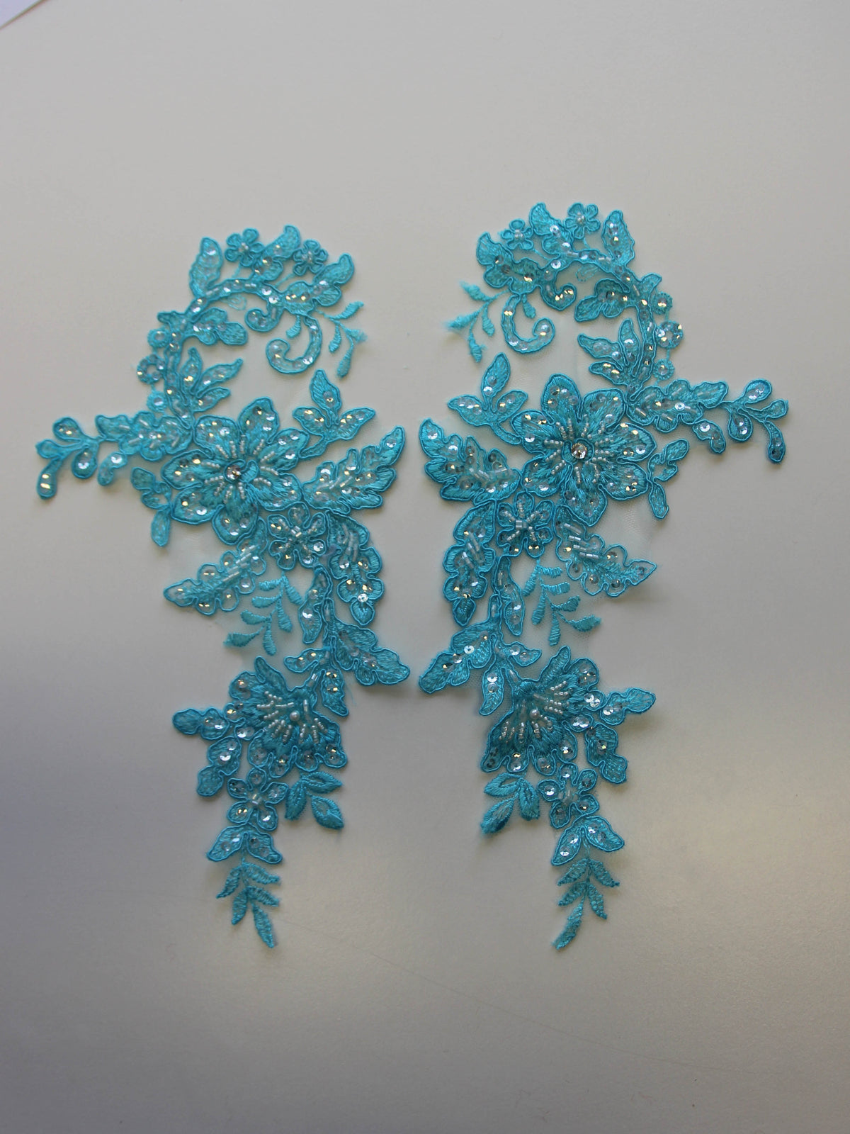 Appliques en dentelle turquoise – Annabelle.