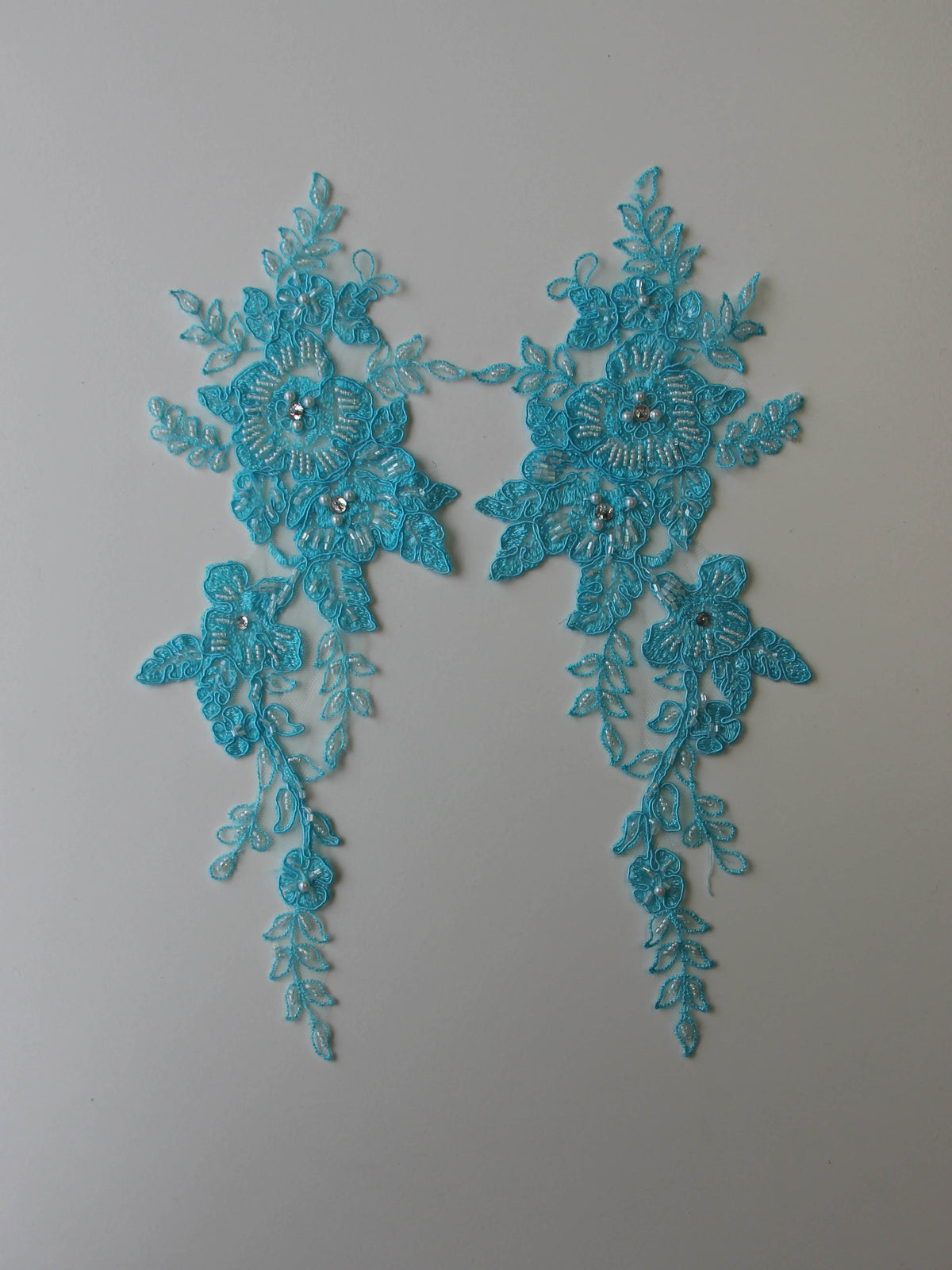 Appliques en dentelle turquoise – Poppy
