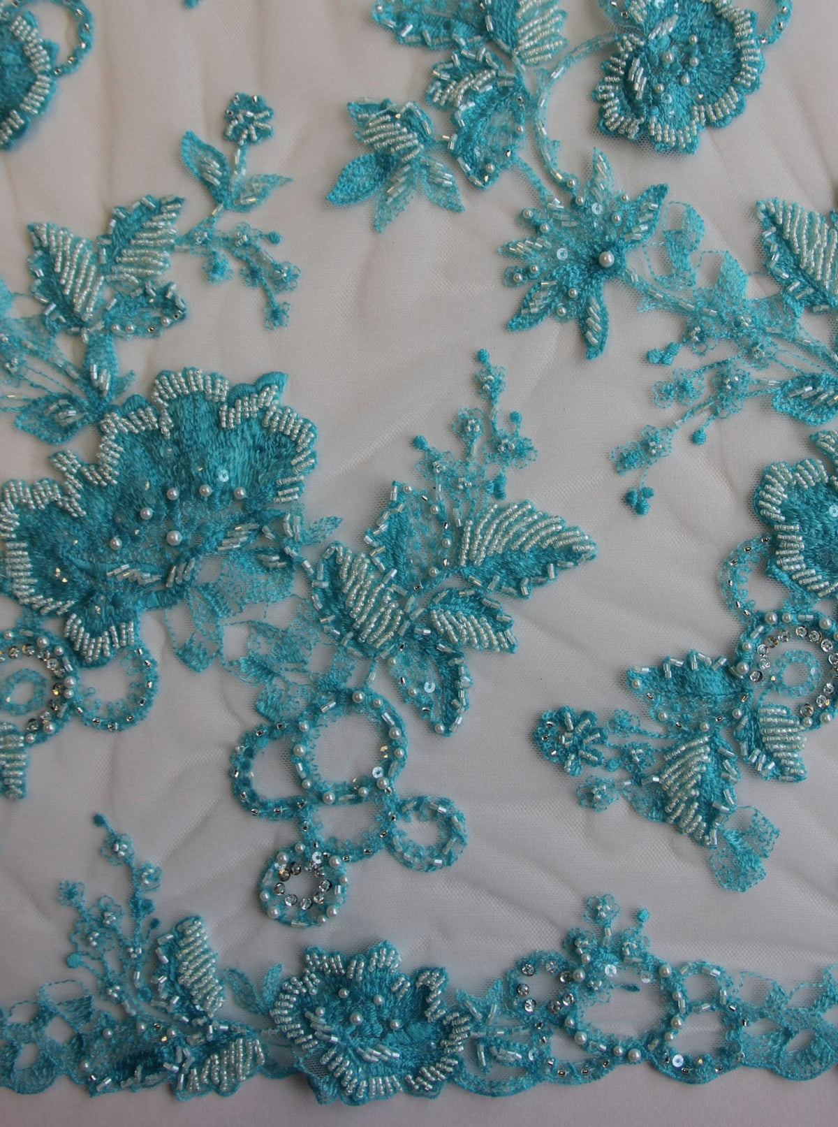 Dentelle bleu turquoise - Roberta