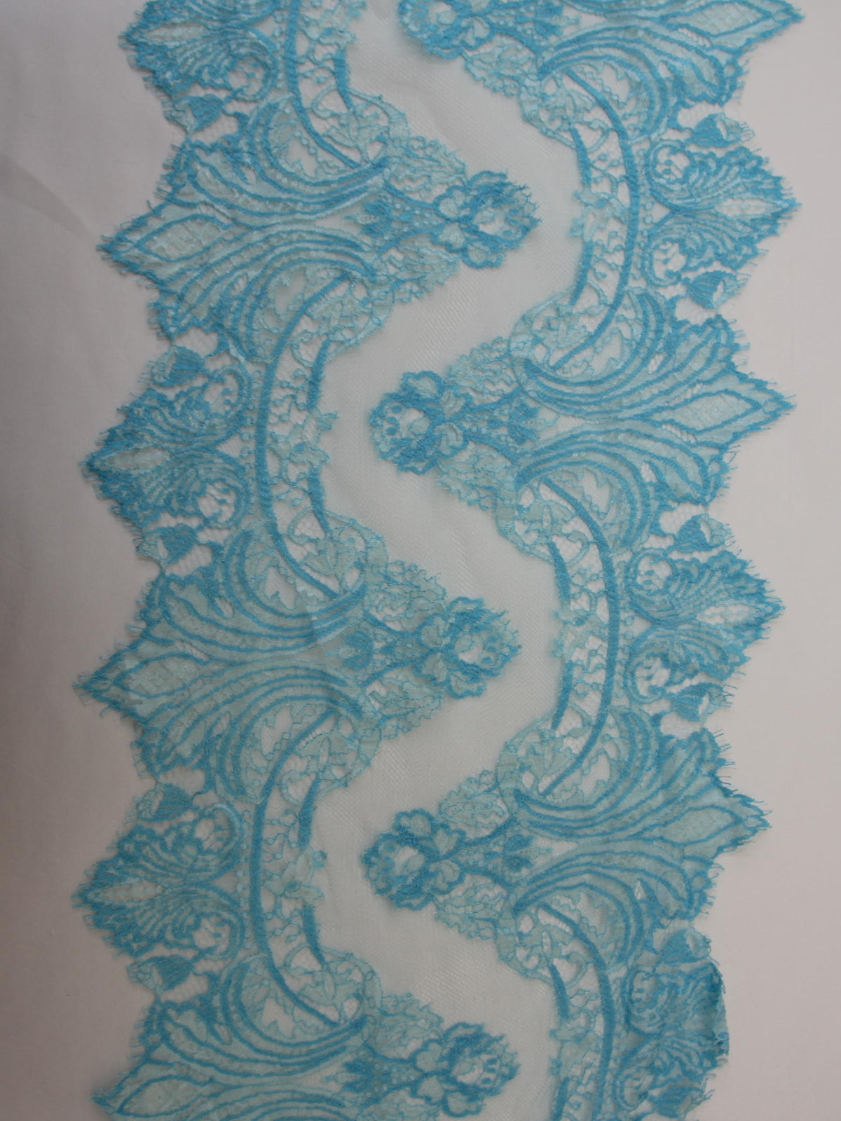 Bordure en dentelle turquoise - Claire