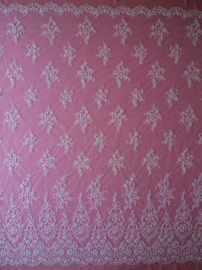 Dentelle Perlée Blanche - Alexandra