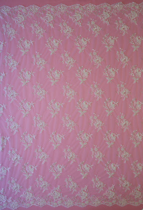 Dentelle perlée blanche - Chloé
