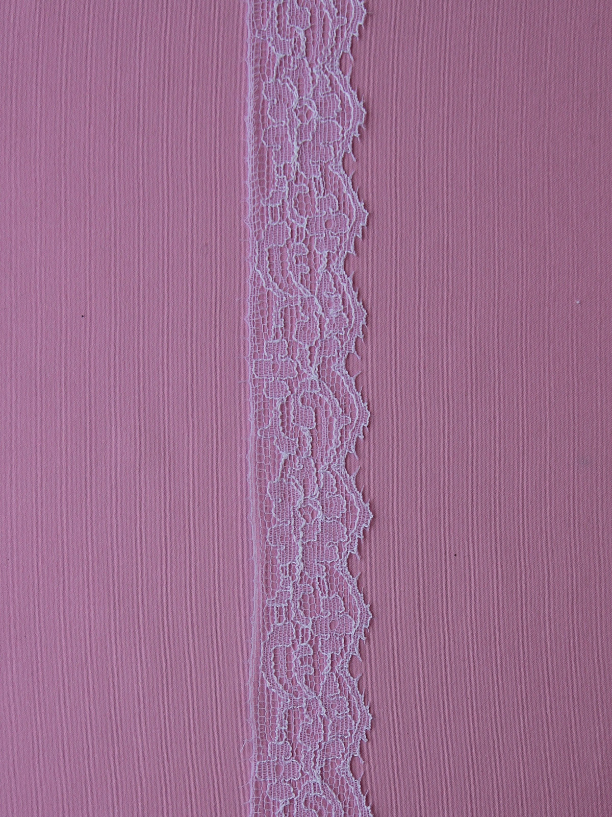 Bordure en dentelle blanche chantilly - Georgia