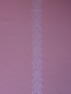 Bordure en dentelle blanche chantilly - Imogen
