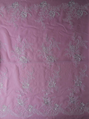 Organza brodé blanc - Wanda