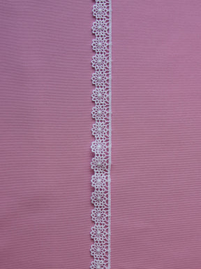 Bordure en dentelle blanche brodée - Tiffany