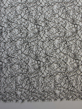 Dentelle à cordons blanc et noir - Angela